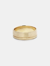 Shown: 14k yellow gold with organic texture and signature matte finish.