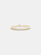 Shown: 14k yellow gold with signature matte finish.