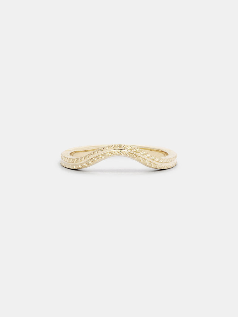 Shown: 14k yellow gold with signature matte finish.