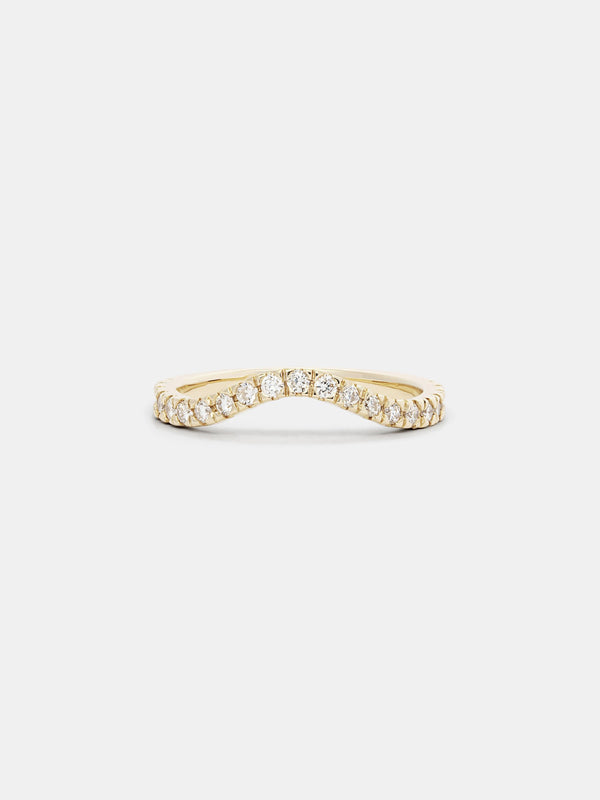 Shown: 14k yellow gold with signature matte finish.