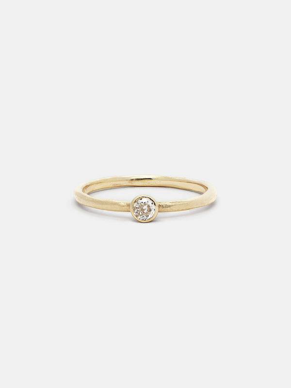 Shown: 14k yellow gold with organic texture and signature matte finish.