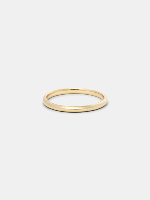 Shown: 14k yellow gold with smooth texture and matte finish.