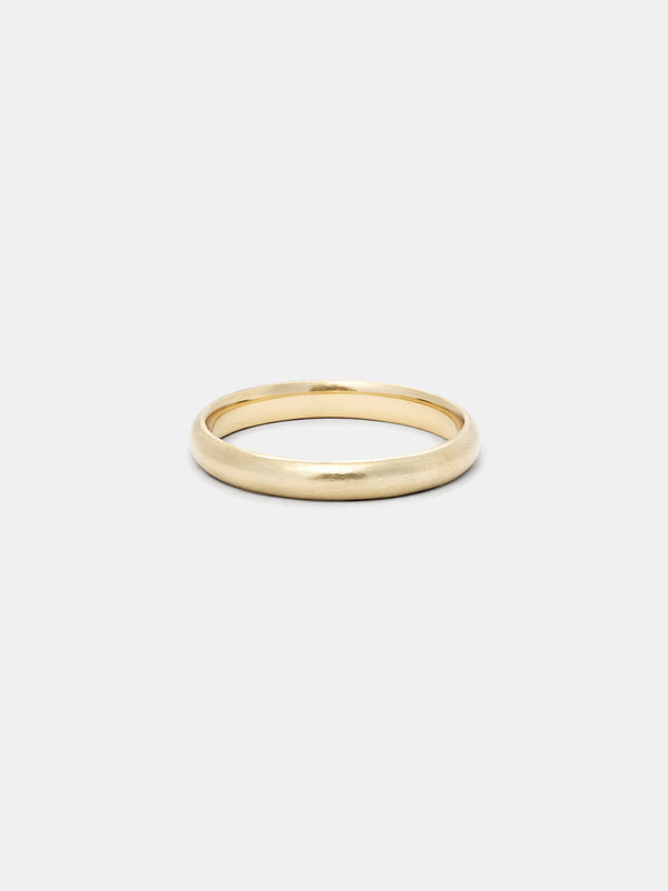 Shown: 14k yellow gold with smooth texture and matte finish.