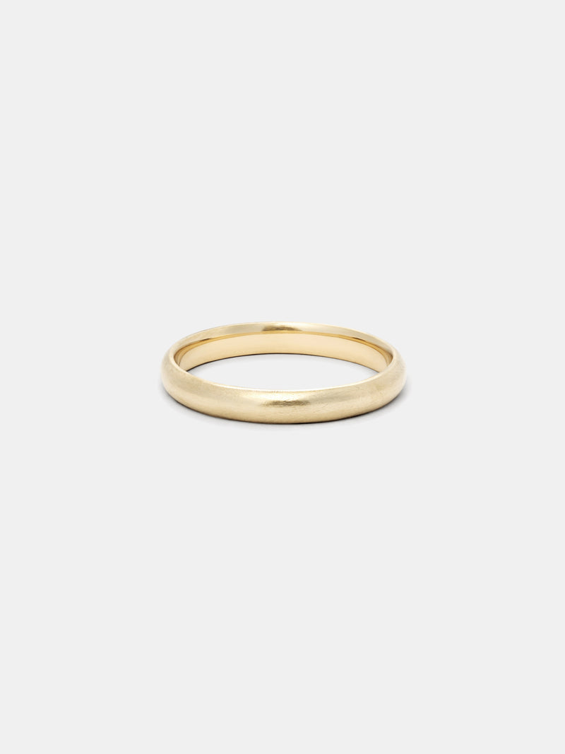 Shown: 14k yellow gold with smooth texture and matte finish.