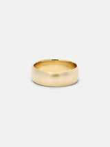 Shown: 14k yellow gold with smooth texture and signature matte finish.