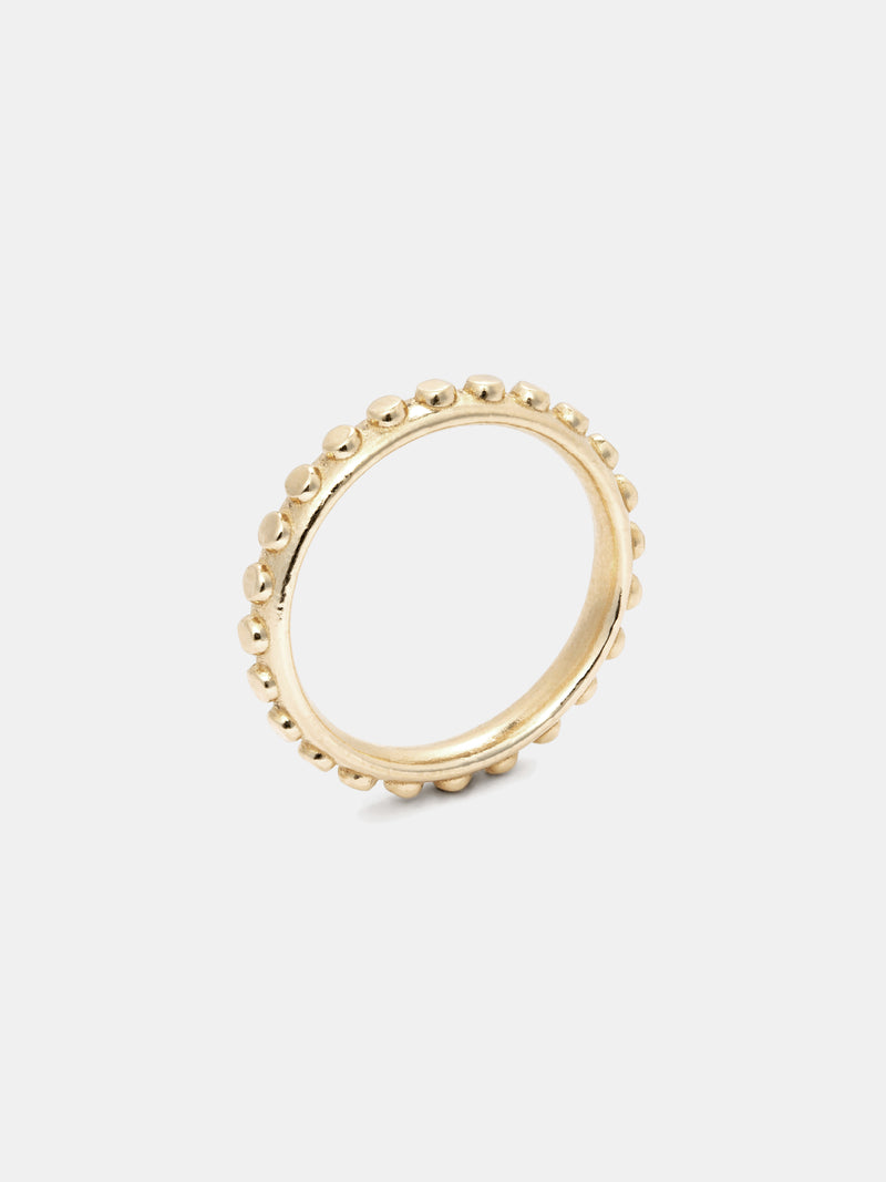 Shown: 14k yellow gold with signature matte finish.