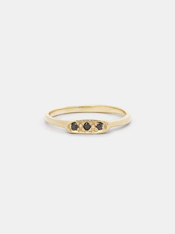 Shown: 14k yellow gold with organic texture and signature matte finish.