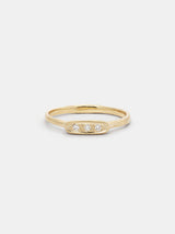 Shown: 14k yellow gold with organic texture and signature matte finish.