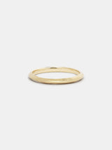 Shown: 14k yellow gold with organic texture and signature matte finish.