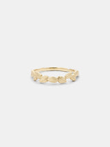 Shown: 14k yellow gold with smooth texture and matte finish.