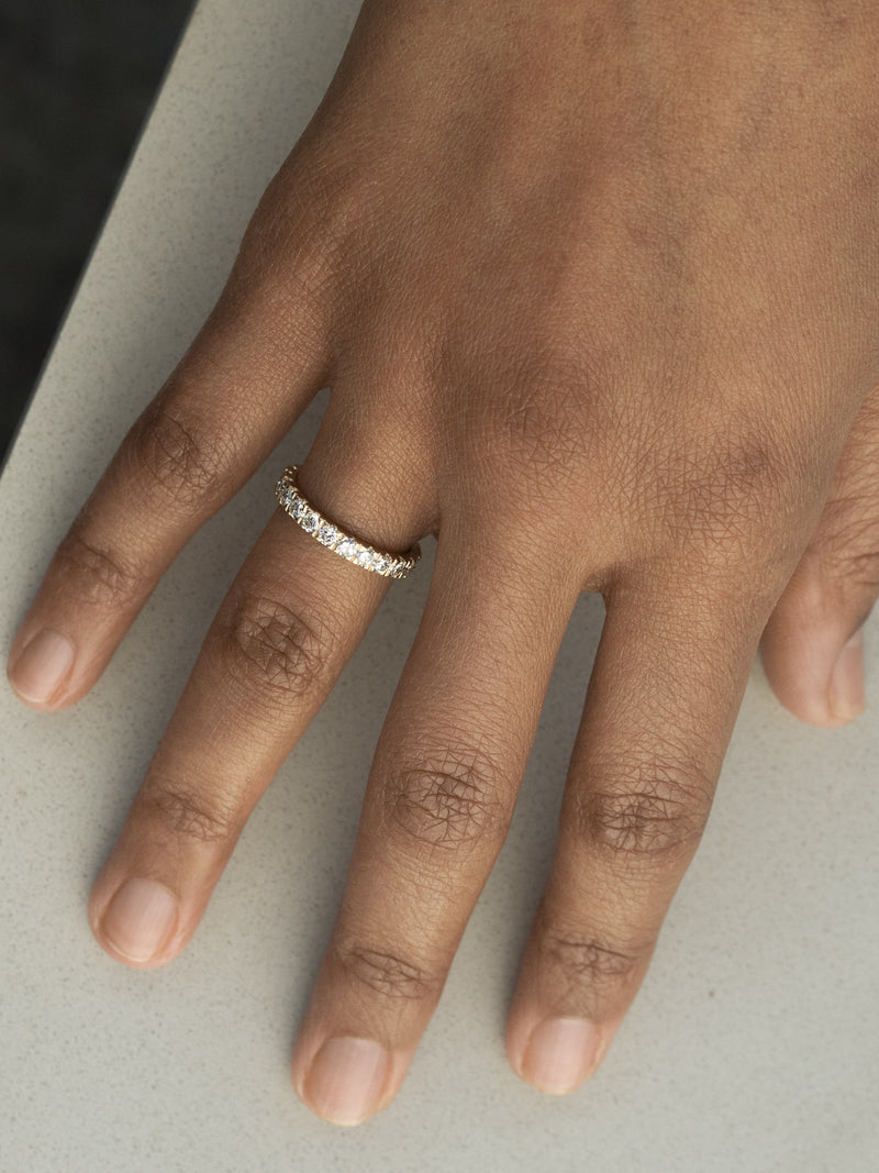 Shown: 14k yellow gold with signature matte finish.