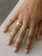 Shown: 14k yellow gold with signature matte finish.