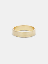 Shown: 14k yellow gold with smooth texture and signature matte finish.