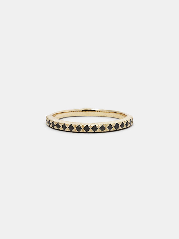 Shown: 14k yellow gold with organic texture and signature matte finish.