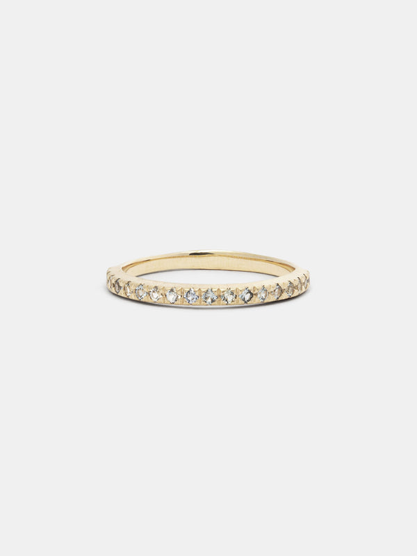 Shown: 14k yellow gold with organic texture and signature matte finish.