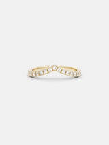 Shown: 14k yellow gold with smooth texture and signature matte finish.