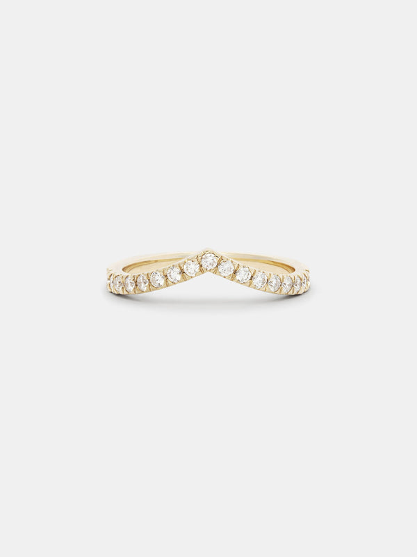 Shown: 14k yellow gold with smooth texture and signature matte finish.