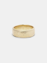 Shown: 14k yellow gold with organic texture and signature matte finish.