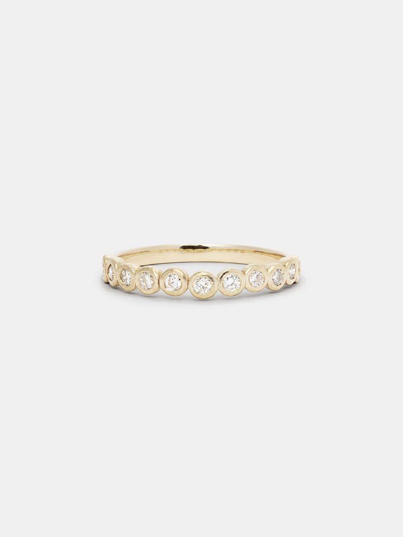 Shown: 14k yellow gold with smooth texture and signature matte finish.