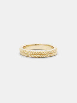 Shown: 14k yellow gold with signature matte finish.