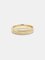 Shown: 14k yellow gold with signature matte finish.