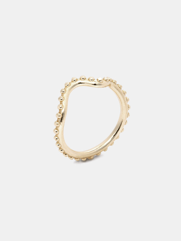 Shown: 14k yellow gold with smooth texture and matte finish.