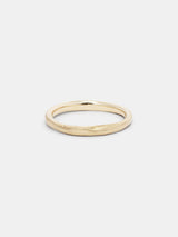 Shown: 14k yellow gold with organic texture and signature matte finish.