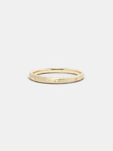 Shown: 14k yellow gold with organic texture and signature matte finish.