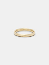 Shown: 14k yellow gold with organic texture and signature matte finish.